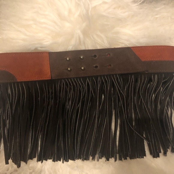 Rag & Bone suede “Sami” fringe belt - Picture 5 of 7